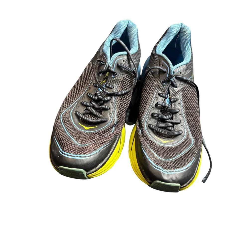 Hoka One M Napali One Mens Running Shoes Size 12 Blue & Yellow Mesh - Picture 8 of 10